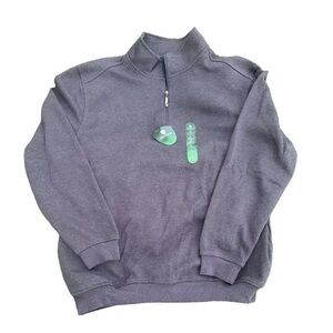 NWT Pro Tour Nine Iron Quarter Zip Pullover - Gray - Men’s Size Large